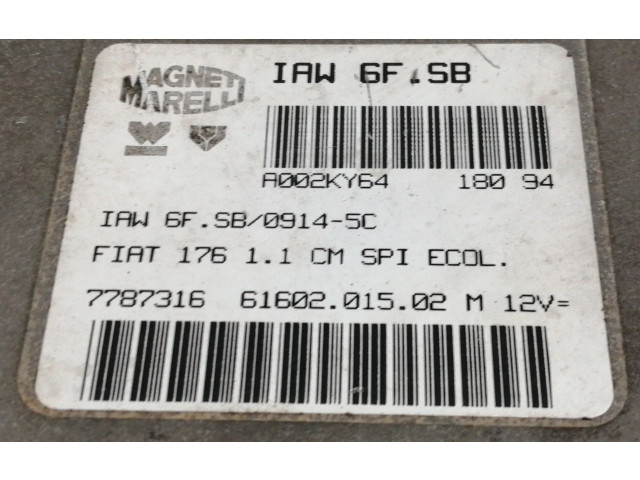 Řídící jednotka IAW6FSB Fiat Punto Evo 1994