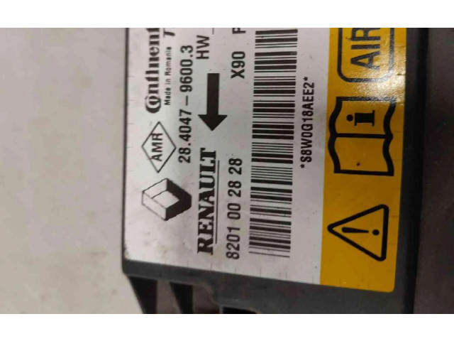 Блок управления надувных подушек 8201002828, 8201002828   Dacia Logan I