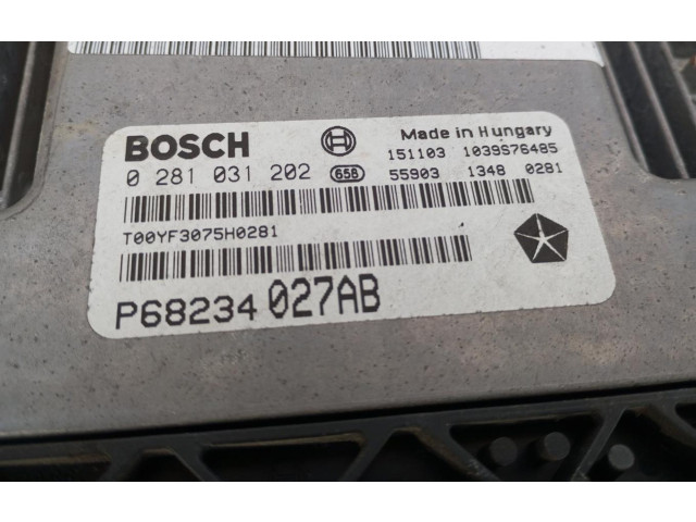 Блок управления двигателем Блок управления 0281031202 Jeep Cherokee