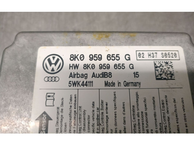 Блок подушек безопасности 8K0959655G, 8K0959655G Audi A4 Allroad