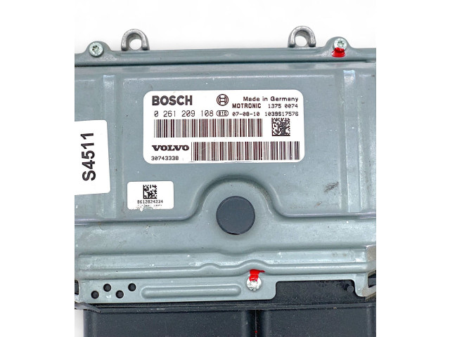 Блок управления двигателя 0261209108, 1039S17576   Volvo V70
