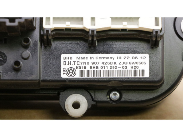 Блок управления климат-контролем 7N0907426BK, 7N0907426BK Volkswagen Caddy
