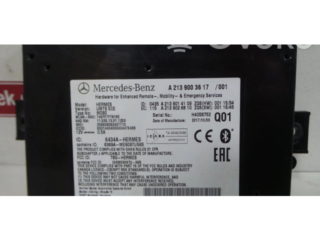 Блок управления A2139003617, A2139002210   Mercedes-Benz A W176