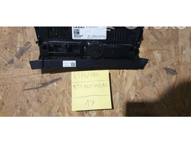 Блок управления климат-контролем 8T1820043AC Audi A5 8T 8F