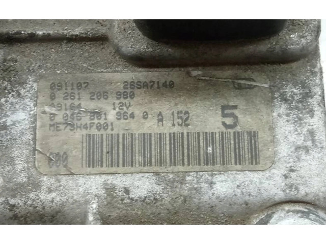 Řídící jednotka 0261206980, 091107 Fiat Punto Evo 2001