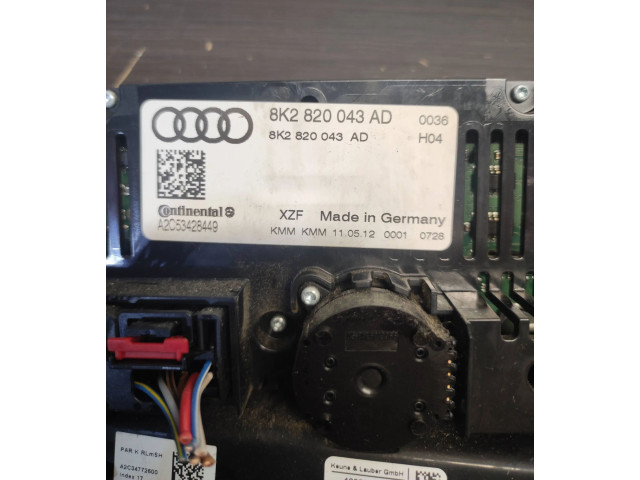 Блок управления климат-контролем 8K2820043AD, A2C53428449 Audi A5 8T 8F