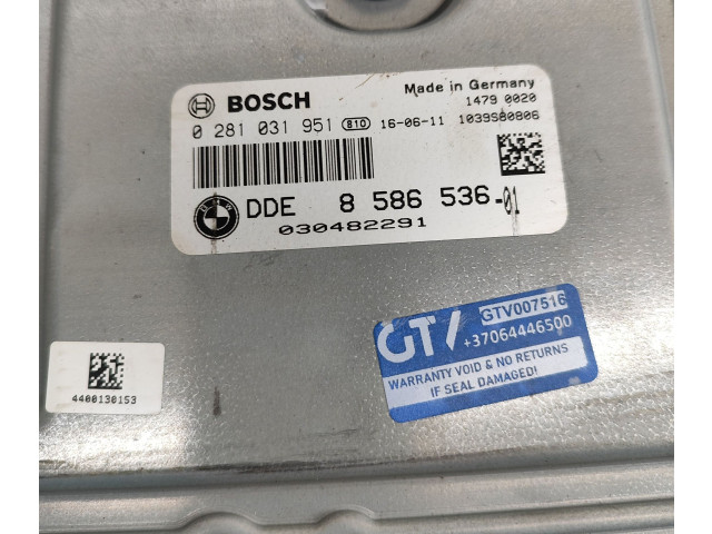 Řídící jednotka 8586536, 0281031951 BMW 4 F32 F33 2016