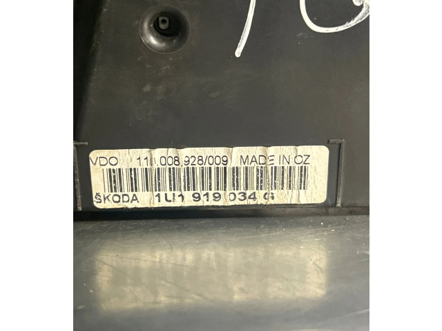 Панель приборов 1U1919034G, 111008928009 Skoda Octavia Mk1 (1U)