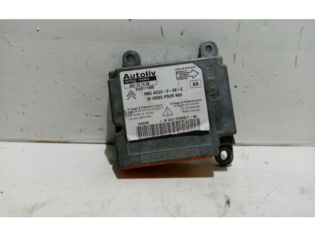 Блок подушек безопасности 9659111980, 9659111980 Citroen Xsara