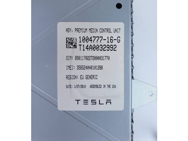 Дисплей 100477716G, T14A0032992 Tesla Model S
