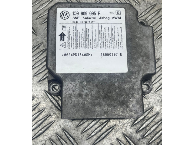 Блок подушек безопасности 1C0909605F, 5WK43131   Skoda Superb B5 (3U)