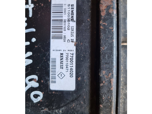 Блок управления двигателя 7700114020, S11003D102 Renault Twingo I