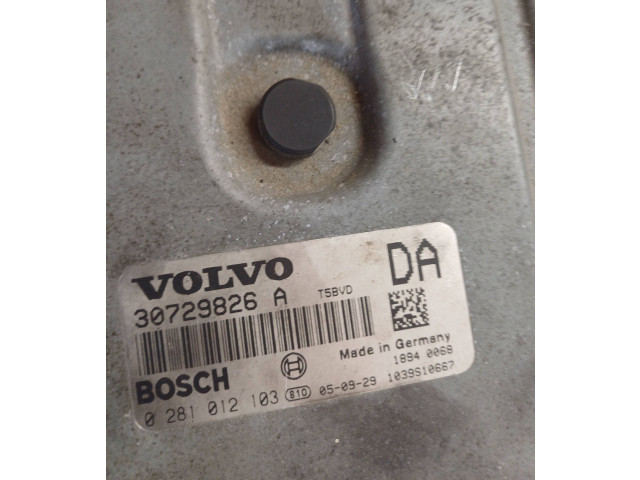 Блок управления двигателя 30729826A, 0281012103   Volvo S60