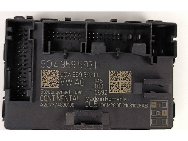 Блок комфорта 5Q4959593H Skoda Octavia Mk4