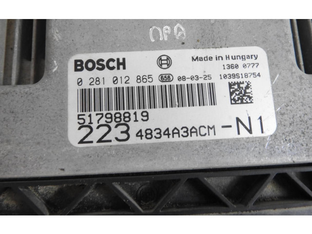 Řídící jednotka 51798819   Fiat Doblo 2008