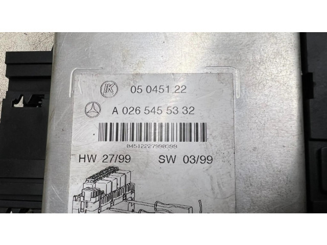Pojistková skříňka A0265455332 Mercede-Benz S W220 2001