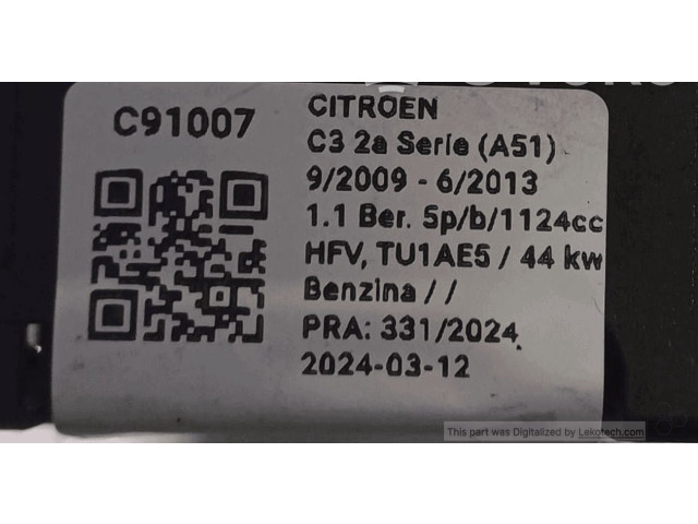 Přístrojová deska Citroen Berlingo 2015 9822637880