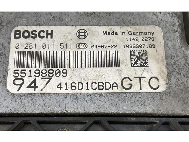 Блок управления двигателя 0281011511, 0281011511 Alfa Romeo GT