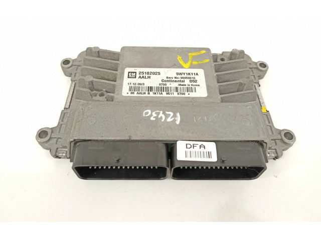 Блок управления двигателя 25182025, 5WY1K11A   Chevrolet Spark