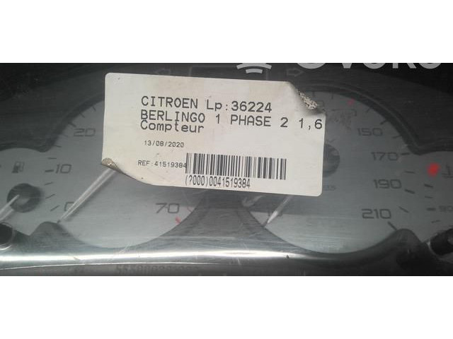 Přístrojová deska Citroen Berlingo 2005 00006105V4