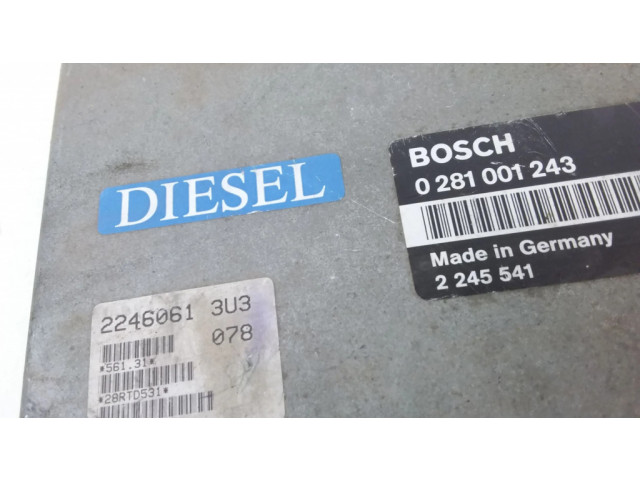 Řídící jednotka 0281001243, 2246061 BMW 3 E36 1995