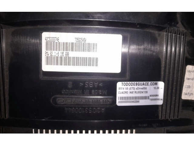 Přístrojová deska BMW X6 E71 2008 6976284