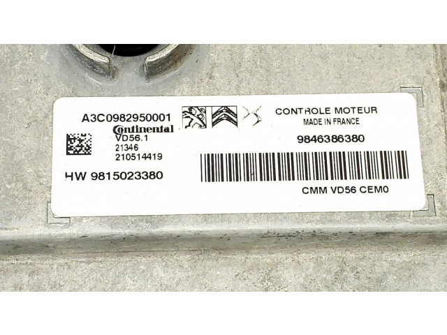 Řídící jednotka 9846386380, 9815023380 Opel Corsa F 2022