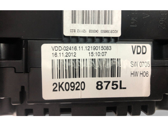 Панель приборов 2K0920875L Volkswagen Caddy