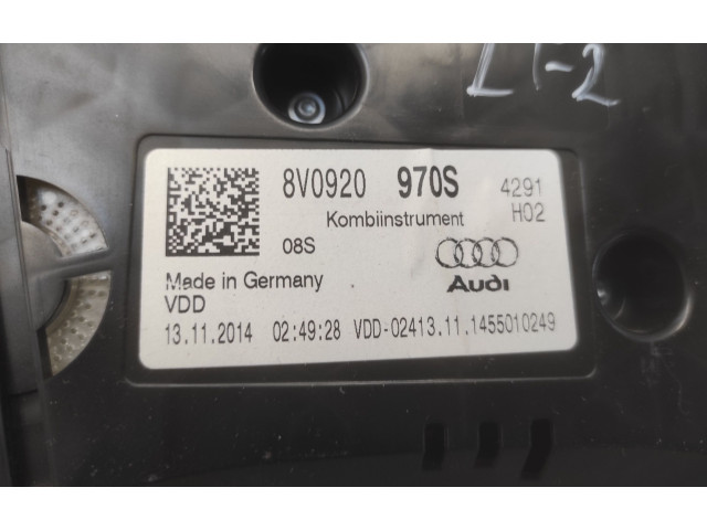 Панель приборов 8V0920970S   Audi A3 S3 8V       