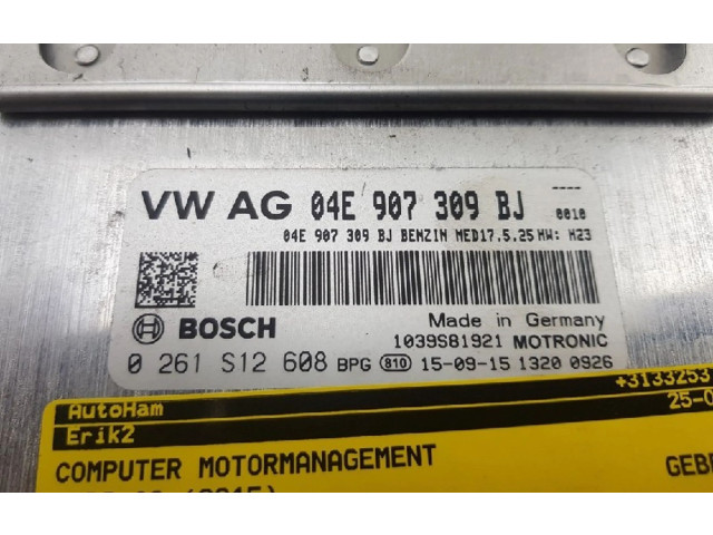 Блок управления двигателя 04E907309BJ, 04E907309BJ   Audi A3 S3 8V