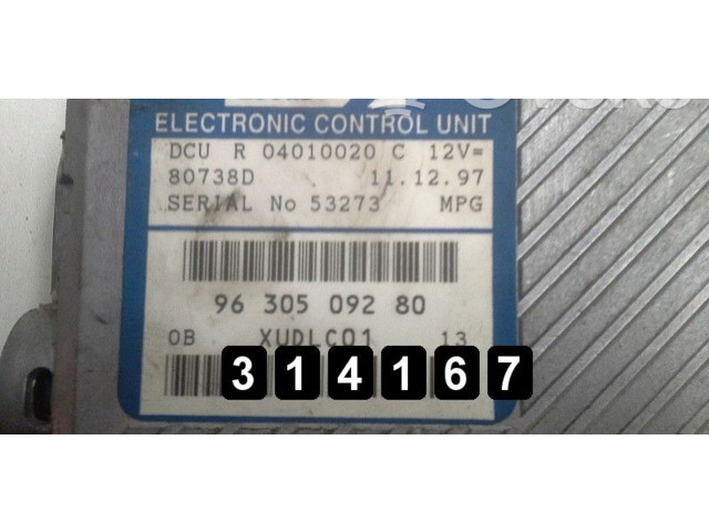 Řídící jednotka 9630509280 Citroen XM 1998