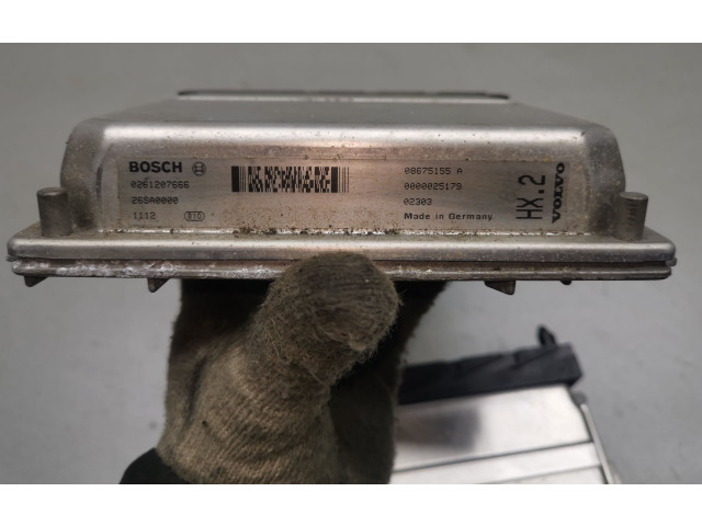Блок управления двигателя 0261207666, 08675155A   Volvo V70
