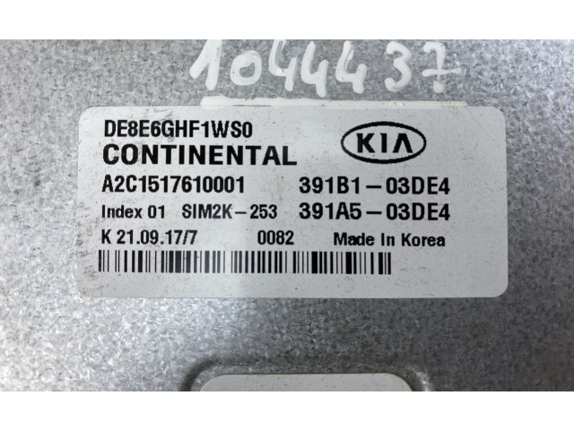 Блок управления двигателя A2C1517610001, 391B103DE4 KIA Niro