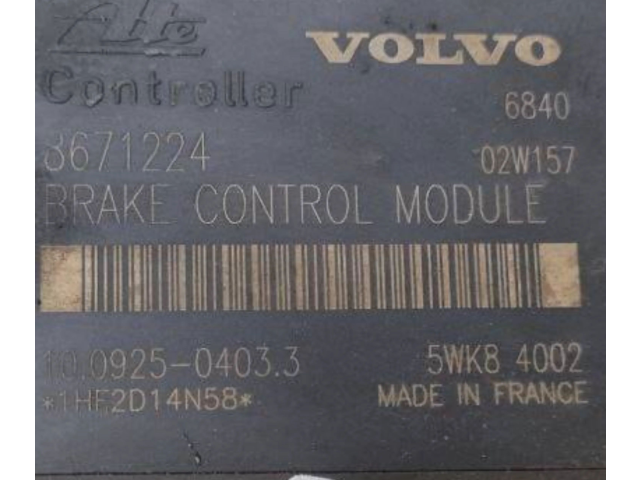 Блок АБС 8671224, 5WK84002   Volvo  V70  2000 - 2004 года