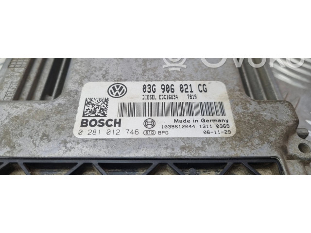 Řídící jednotka 2K0920843C, 03G906021CG   Volkswagen Caddy 2006