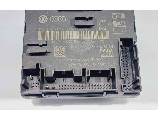 Блок комфорта 8X0959792H Audi Q3 8U