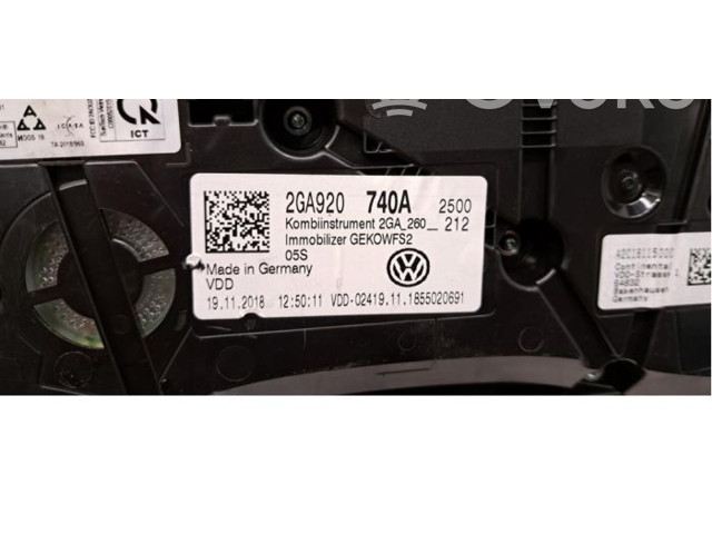 Přístrojová deska Volkswagen T-Roc 2019