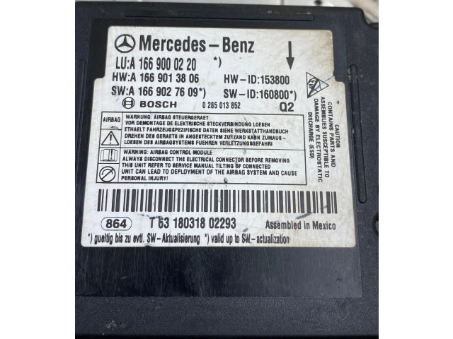 Блок подушек безопасности A1669000220   Mercedes-Benz GLE (W166 - C292)