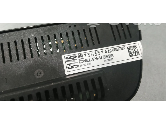 Блок управления климат-контролем 13435146, 13434880   Opel Meriva B