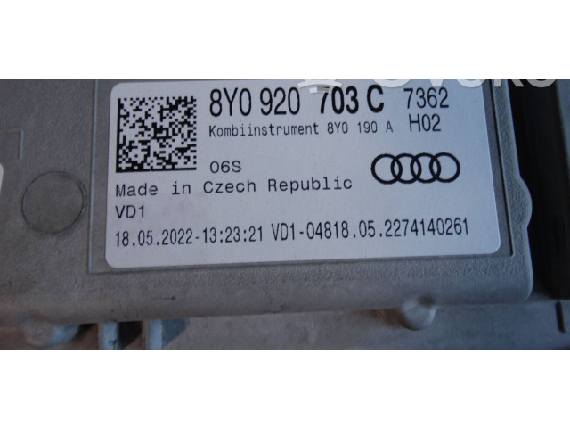 Přístrojová deska Audi A3 8Y 2020 8Y0920703C