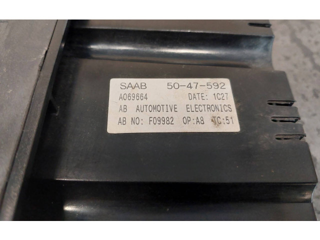 Блок управления климат-контролем 50-47-592   Saab 9-5