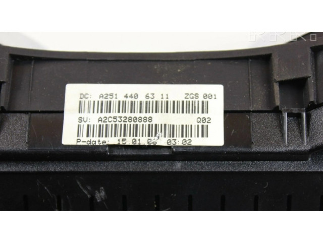 Панель приборов A2514406311 Mercedes-Benz R W251