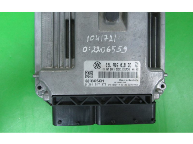 Řídící jednotka 03L906018DE, 0281017378   Volkswagen Caddy 2004