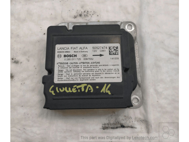 Блок подушек безопасности 50527474, BOSCH Alfa Romeo Giulietta