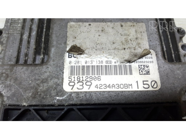 Řídící jednotka 0281013138, 51812906 Alfa Romeo 159 2008