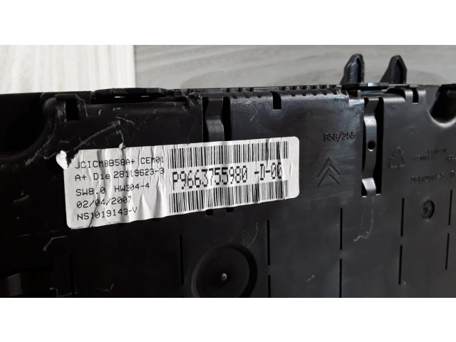 Панель приборов 9663755980 Citroen C4 I Picasso