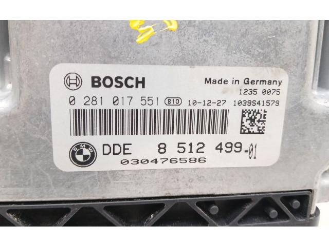 Řídící jednotka 851249901, 0281017551   BMW X1 E84 2011