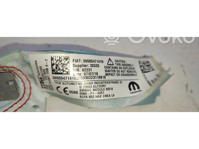 Боковая подушка безопасности 00505471410   Alfa Romeo Giulia