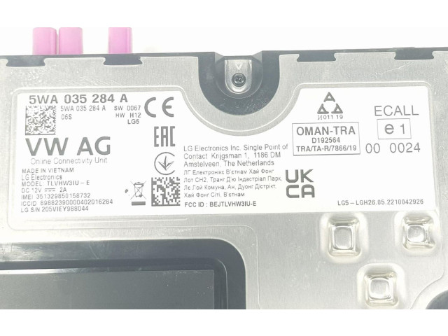 Блок управления 5WA035284A, 5WA035284A Skoda Octavia Mk4