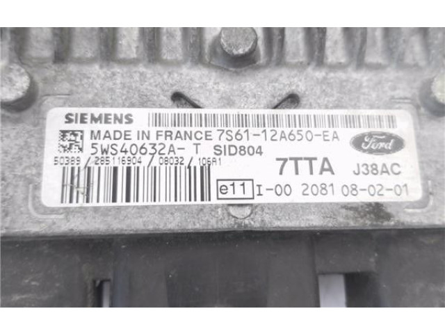 Řídící jednotka 7S6112A650EA, 5WS40632AT Ford Fiesta 2008